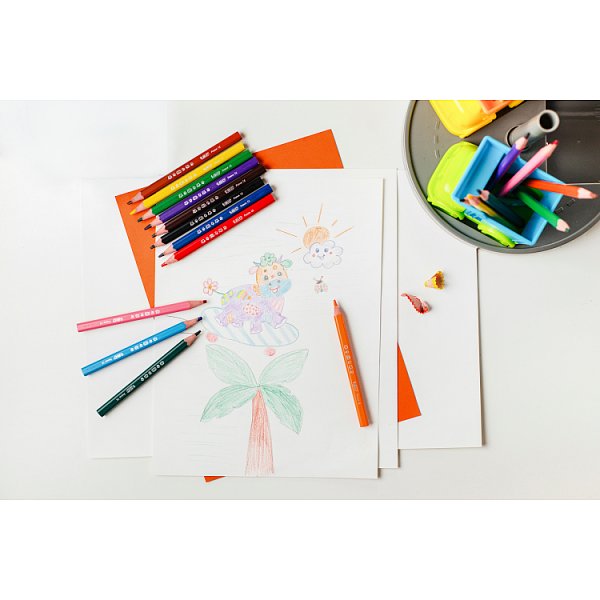 BiC Kids Evolution Triangle Kredki jumbo 12 sztuk