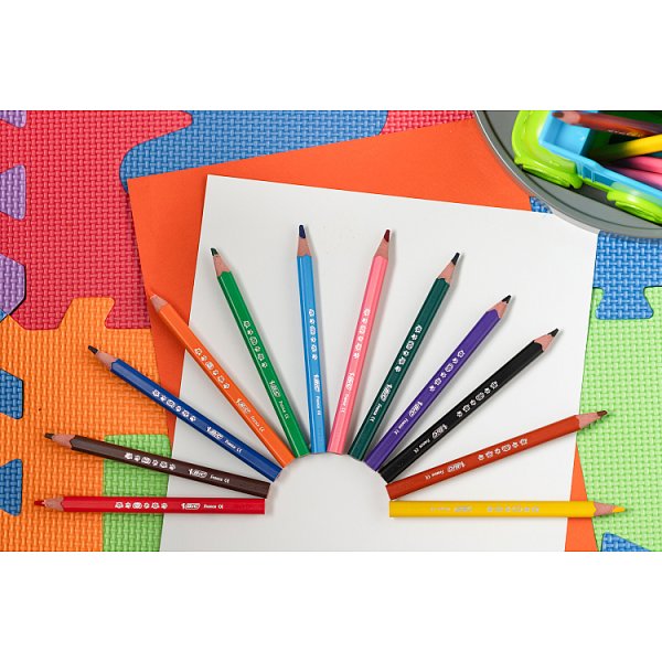BiC Kids Evolution Triangle Kredki jumbo 12 sztuk