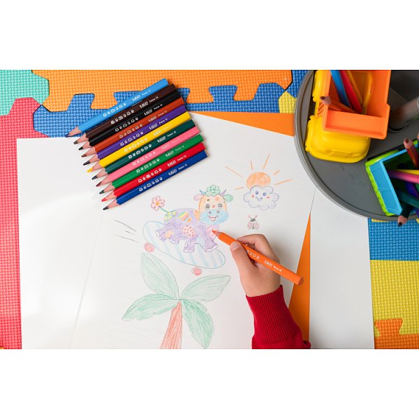 BiC Kids Evolution Triangle Kredki jumbo 12 sztuk
