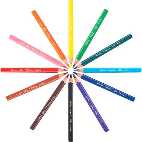 BiC Kids Evolution Triangle Kredki jumbo 12 sztuk