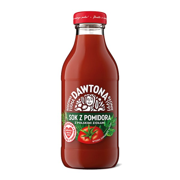 Dawtona Sok z pomidora z polskimi ziołami 300 ml