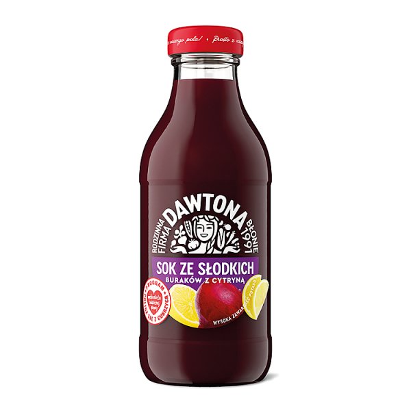 Dawtona Sok ze słodkich buraków z cytryną 300 ml
