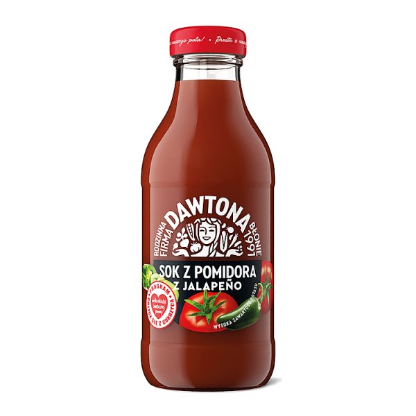 Dawtona Sok z pomidora z jalapeño 300 ml