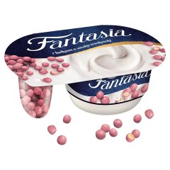 Fantasia Jogurt kremowy z kulkami o smaku truskawki 100 g
