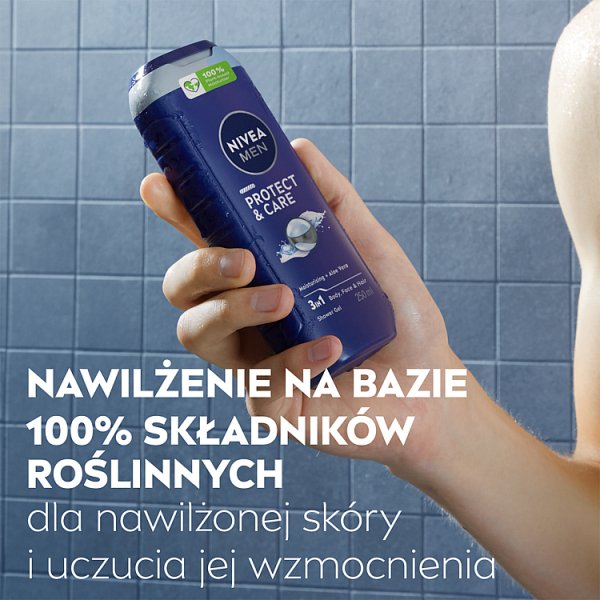 Nivea Protect &amp; Care 3w1 ŻEL POD Prysznic 250 ml