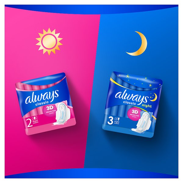 Always Podpaski ze skrzydełkami Classic Long (rozmiar 2) x9