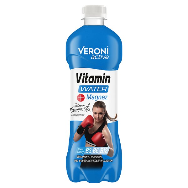 Veroni Active Vitamin Water Napój niegazowany o smaku limonki cytryny i pomarańczy 555 ml