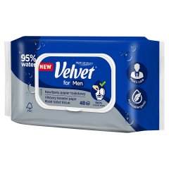 Velvet for Men Nawilżany papier toaletowy 48 sztuk