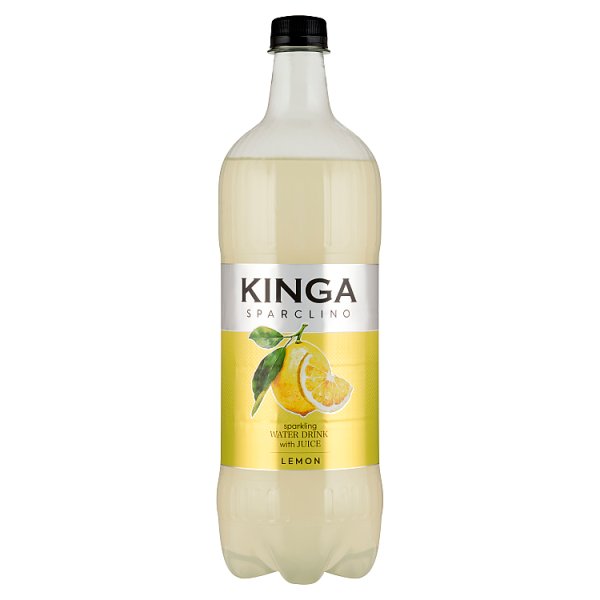 Kinga Sparclino Napój gazowany o smaku cytrynowym 1 l