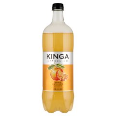 Kinga Sparclino Napój gazowany o smaku pomarańczowym 1 l