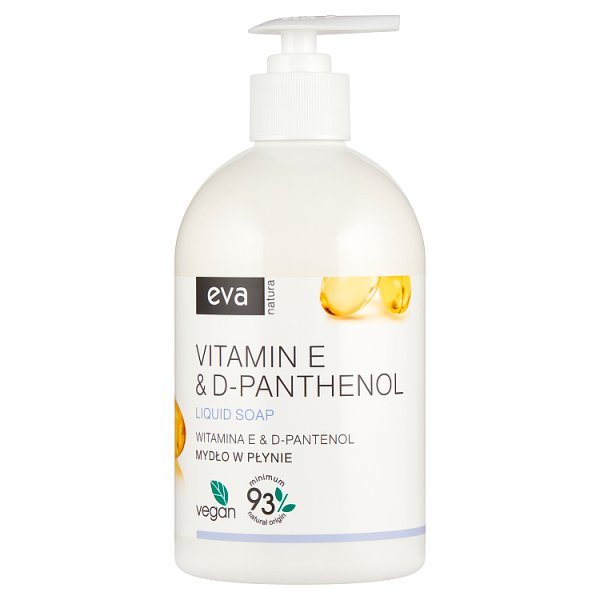 Eva Natura Mydło w płynie witamina E &amp; D-pantenol 500 ml