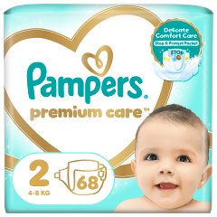 Pampers Premium Care rozmiar 2, 68 pieluszki, 4kg-8kg