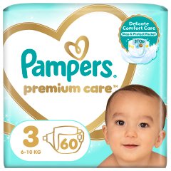 Pampers Premium Care rozmiar 3, 60 pieluszki, 6kg-10kg