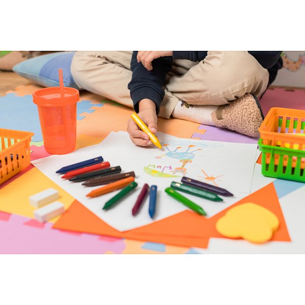 BiC Kids Plastidecor Trójkątne kredki świecowe 12 sztuk