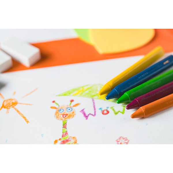 BiC Kids Plastidecor Trójkątne kredki świecowe 12 sztuk