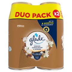 Glade Sensual Sandalwood & Jasmine Zapas do automatycznego odświeżacza powietrza 2 x 269 ml