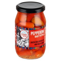 Casa del Sur Papryka baby czerwona Pepperoni cała 325 g