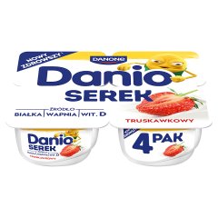 Danio Serek truskawkowy 520 g (4 x 130 g)