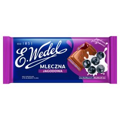 E. Wedel Czekolada mleczna jagodowa 100 g