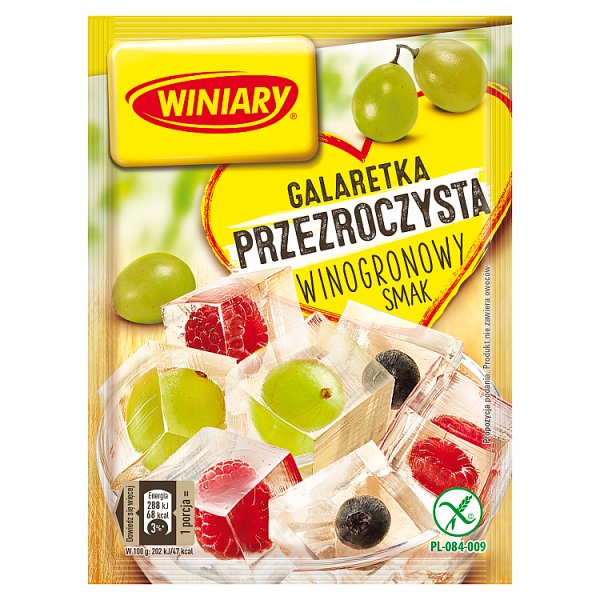 Winiary Galaretka przezroczysta winogronowy smak 71 g