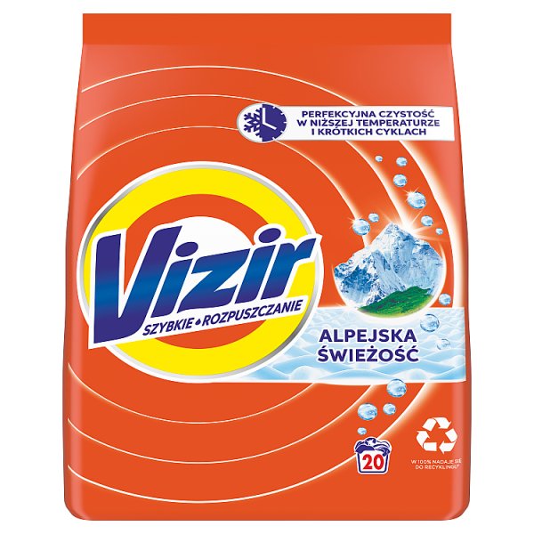 Vizir Proszek do prania Alpine Fresh, 20 prań