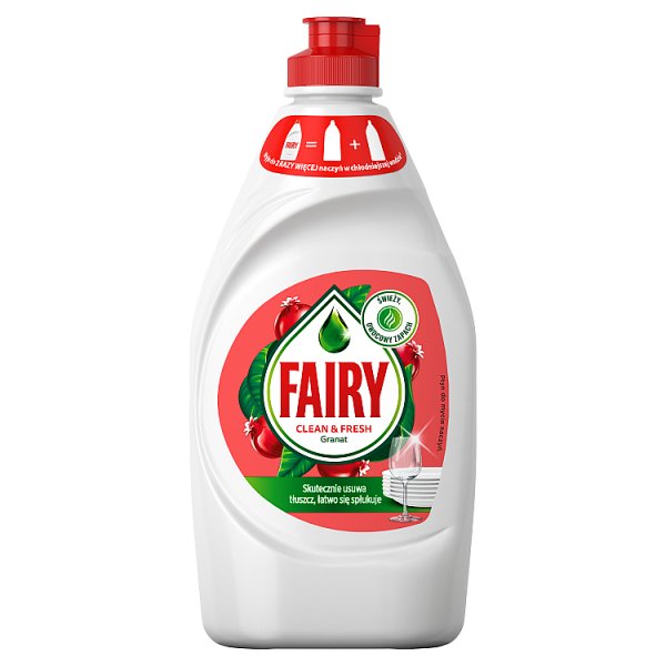 Fairy Clean &amp; Fresh Granat z wiciokrzewem Płyn do mycia naczyń 450ML