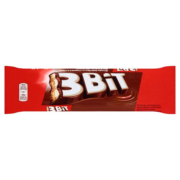 3bit Baton W Czekoladzie Mlecznej Z Kremowym Nadzieniem I Herbatnikiem - 46 G