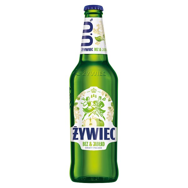 Żywiec Bezalkoholowy napój piwny bez &amp; jabłko kwiaty polskie 500 ml