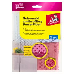 Jan Niezbędny Ściereczki z mikrofibry PowerFiber 2 sztuki