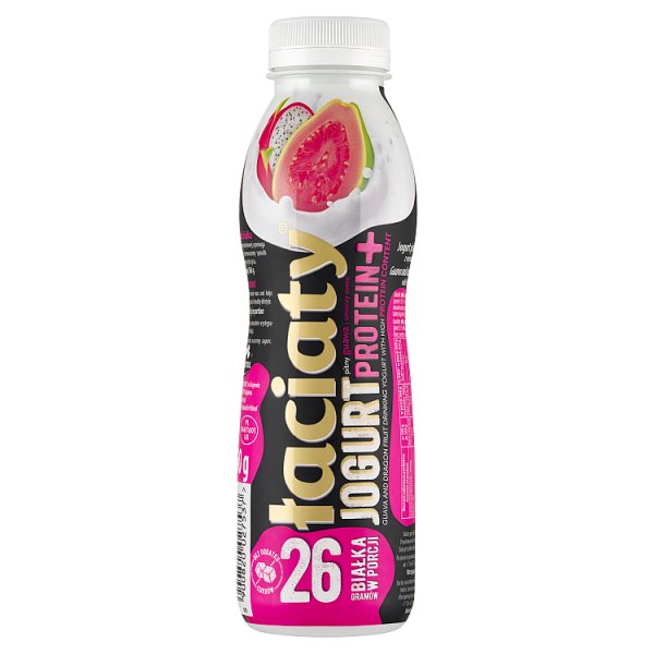 Łaciaty Protein+ Jogurt pitny guawa i smoczy owoc 360 g