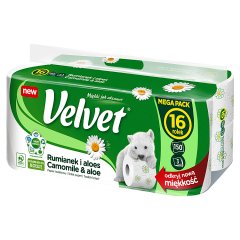 Velvet Papier toaletowy rumianek i aloes 16 rolek