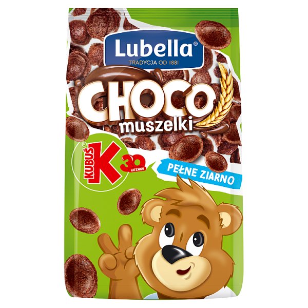 Lubella Choco muszelki Zbożowe muszelki o smaku czekoladowym 250 g