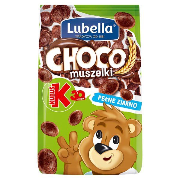 Lubella Choco muszelki Zbożowe muszelki o smaku czekoladowym 500 g