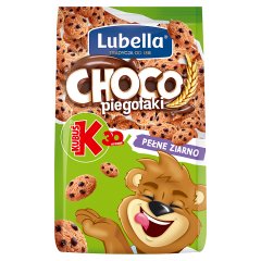 Lubella Choco piegołaki Zbożowe chrupki w kształcie ciasteczek o smaku czekoladowym 500 g