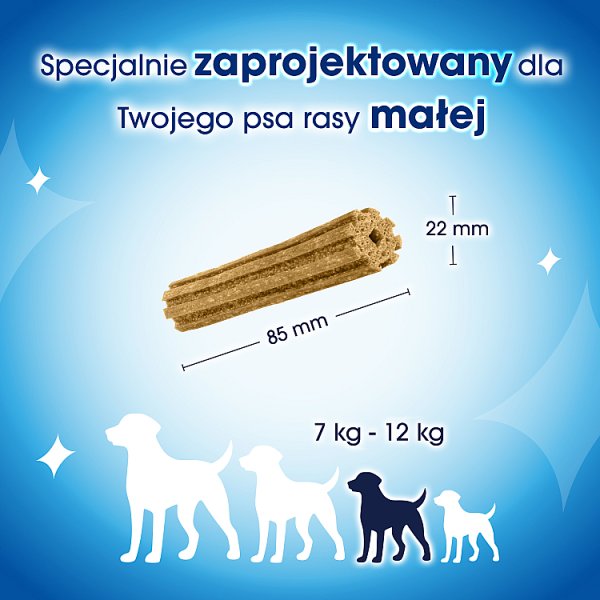 Dentalife Uzupełniająca karma dla dorosłych psów 7-12 kg 115 g (7 sztuk)