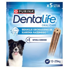 Dentalife Uzupełniająca karma dla dorosłych psów 12-25 kg 115 g (5 sztuk)