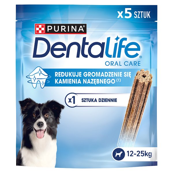 Dentalife Uzupełniająca karma dla dorosłych psów 12-25 kg 115 g (5 sztuk)