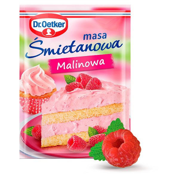 Dr. Oetker Masa śmietanowa malinowa 86 g
