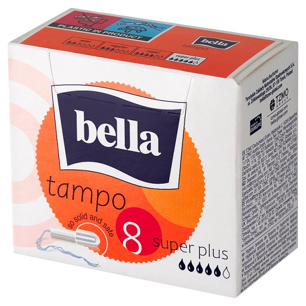 Bella Tampo Super Plus Tampony higieniczne 8 sztuk