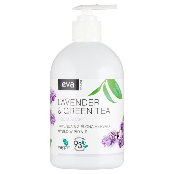 Eva Natura Mydło w płynie lawenda &amp; zielona herbata 500 ml