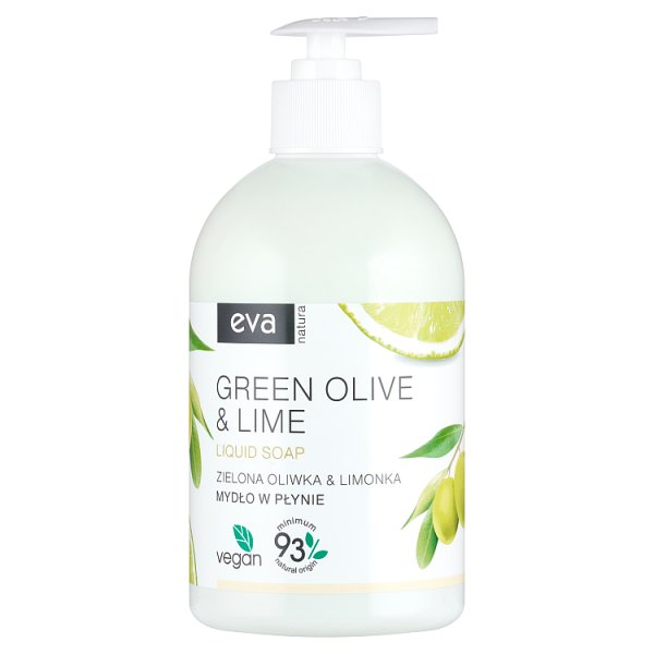 Eva Natura Mydło w płynie zielona oliwka &amp; limonka 500 ml