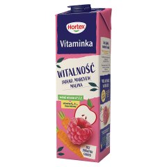 Hortex Vitaminka Sok witalność jabłko marchew malina 1 l