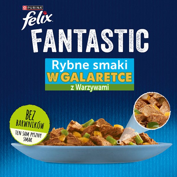 Felix Fantastic Karma dla kotów wybór smaków w galaretce 340 g (4 x 85 g)