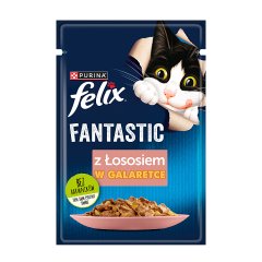 Felix Fantastic Karma dla kotów z łososiem w galaretce 85 g