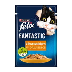 Felix Fantastic Karma dla kotów kurczak w galaretce 85 g