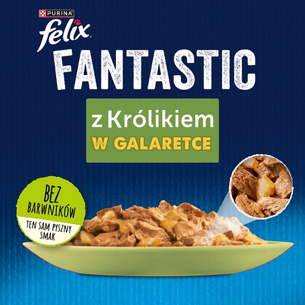 Felix Fantastic Karma dla kotów królik w galaretce 85 g