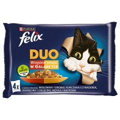 Felix Duo Karma dla kotów wiejskie smaki w galaretce 340 g (4 x 85 g)
