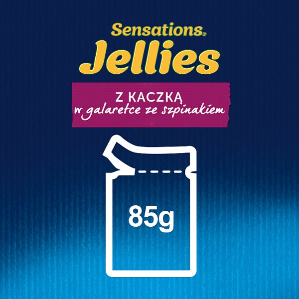 Felix Sensations Jellies Karma dla kotów z kaczką w galaretce ze szpinakiem 85 g