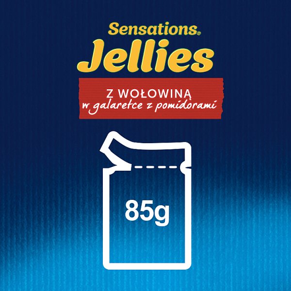 Felix Sensations Jellies Karma dla kotów z wołowiną w galaretce z pomidorami 85 g