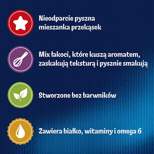 Felix Party Mix Ocean Przekąski o smaku łososia dorsza czarnego i pstrąga 60 g